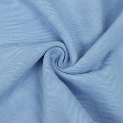 Ткань Футер 3-х нитка, Петля, цвет Светло-Голубой (на отрез)  в Юрга