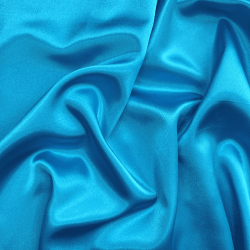 *Ткань Атлас-сатин, цвет Голубой (на отрез)  в Юрга