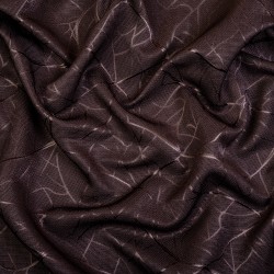Ткань Блэкаут для штор &quot;Ледовое тиснение цвет Темно-Коричневый&quot; (на отрез)  в Юрга