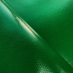 Ткань ПВХ 600 гр/м2 плотная, Зелёный (Ширина 150см), на отрез  в Юрга