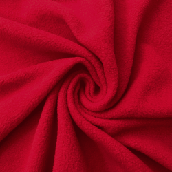 Флис Односторонний 130 гр/м2, цвет Красный (на отрез)  в Юрга
