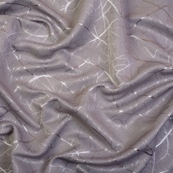Ткань Блэкаут для штор светозатемняющая 75% &quot;Ледовое тиснение цвет Серый&quot; (на отрез)  в Юрга