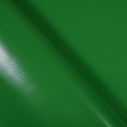 Ткань ПВХ 450 гр/м2, Зелёный (Ширина 160см), на отрез  в Юрга