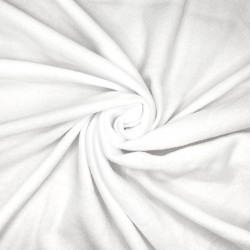 Флис Односторонний 130 гр/м2, цвет Белый (на отрез)  в Юрга