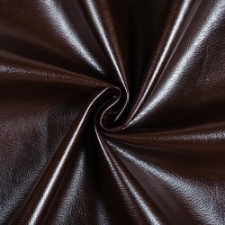 Ткань Дерматин (Кожзам) для мебели, цвет Темно-Коричневый (на отрез)  в Юрга