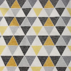 Интерьерная ткань Дак (DUCK), принт &quot;Малые Треугольники&quot; (на отрез)  в Юрга