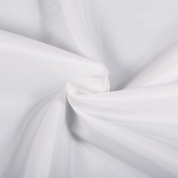 Ткань подкладочная Таффета 190Т, цвет Белый (на отрез)  в Юрга