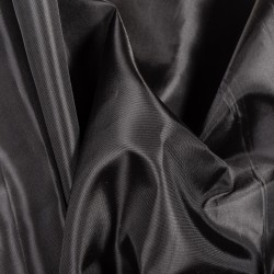 Ткань подкладочная Таффета 190Т, цвет Черный (на отрез)  в Юрга