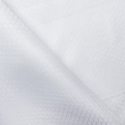 Ткань Оксфорд 300D PU Рип-Стоп СОТЫ, цвет Белый (на отрез)  в Юрга