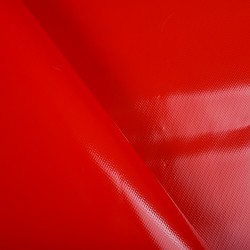 Ткань ПВХ 450 гр/м2, Красный (на отрез)  в Юрга