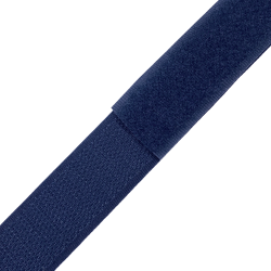 Контактная лента 25мм цвет Тёмно-Синий (Велькро-липучка), на отрез  в Юрга