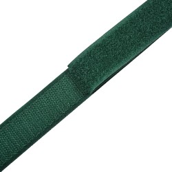 Контактная лента 25мм цвет Зелёный (велькро-липучка, на отрез)  в Юрга