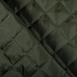 Стеганая подкладочная ткань с синтепоном (100гр/м2), цвет Хаки (на отрез)  в Юрга