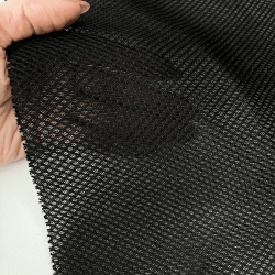Сетка 3D трехслойная Air mesh 165 гр/м2, цвет Черный (на отрез)  в Юрга